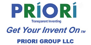 PRIORI TRANSPARENT INVENTING GET YOUR INVENT ON PRIORI GROUP LLC logo
