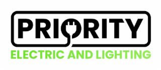 PRIORITY ELECTRIC AND LIGHTING logo