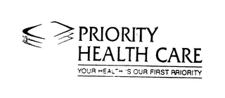 PRIORITY HEALTH CARE YOUR HEALTH IS OURFIRST PRIORITY logo