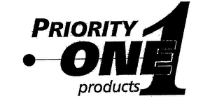 PRIORITY ONE 1 PRODUCTS logo