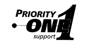 PRIORITY ONE 1 SUPPORT logo