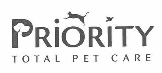 PRIORITY TOTAL PET CARE logo