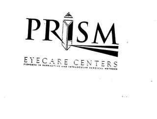 PRISM EYECARE CENTERS PIONEERS IN REFRACTIVE AND INTRAOCULAR SURGICAL METHODS logo