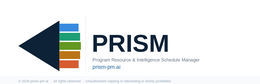 PRISM PROGRAM RESOURCE & INTELLIGENCE SCHEDULE MANAGER PRISM-PM.AI logo