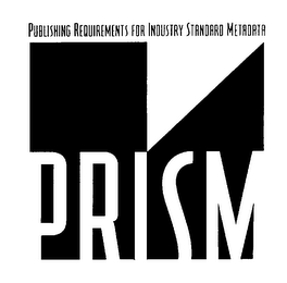 PRISM PUBLISHING REQUIREMENTS FOR INDUSTRY STANDARD METADATA logo