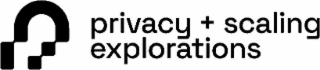 PRIVACY + SCALING EXPLORATIONS logo