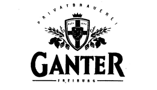 PRIVATBRAUEREI GANTER FREIBURG SEIT 1865 logo