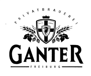 PRIVATBRAUEREI GANTER FREIBURG SEIT 1865 logo