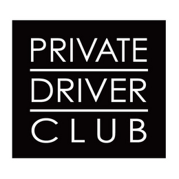 PRIVATE DRIVER CLUB logo
