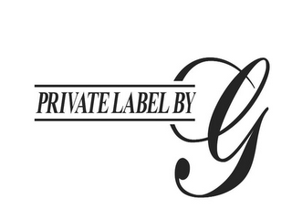 PRIVATE LABEL BY G logo