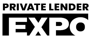 PRIVATE LENDER EXPO logo