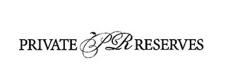 PRIVATE PR RESERVES logo