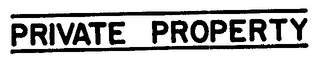 PRIVATE PROPERTY logo