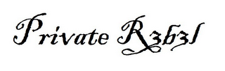 PRIVATE R3B3L logo
