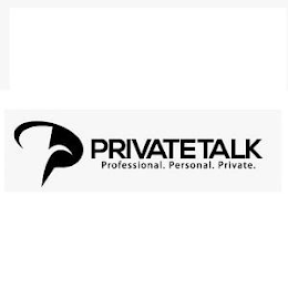 PRIVATETALK PROFESSIONAL PERSONAL PRIVATE logo