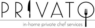 PRIVATO IN-HOME PRIVATE CHEF SERVICES logo