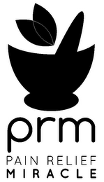 PRM PAIN RELIEF MIRACLE logo