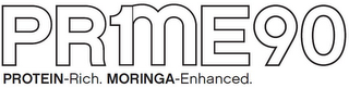PRME 90 PROTEIN-RICH. MORINGA-ENHANCED. logo