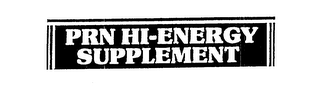 PRN HI-ENERGY SUPPLEMENT logo