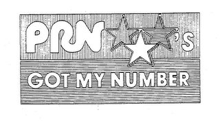 PRN'S GOT MY NUMBER logo