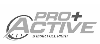 PRO+ ACTIVE BY/PAR FUEL RIGHT logo