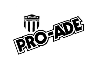 PRO-ADE ALL AMERICAN DRINK logo