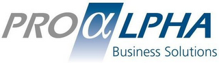 PRO ALPHA BUSINESS SOLUTIONS logo