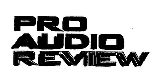 PRO AUDIO REVIEW logo