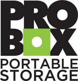 PRO BOX PORTABLE STORAGE logo