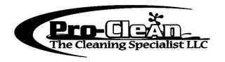 PRO-CLEAN THE CLEANING SPECIALIST LLC logo