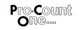 PRO COUNT ONE... logo