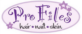 PRO FILES HAIR NAIL SKIN logo