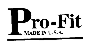 PRO-FIT MADE IN U.S.A. logo