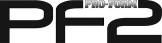 PRO-FORM PF2 logo