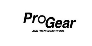 PRO GEAR AND TRANSMISSION INC. logo