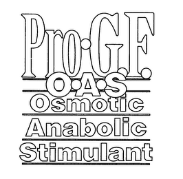 PRO-G.F. OSMOTIC ANABOLIC STIMULANT OAS logo