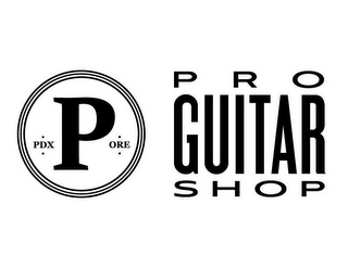 PRO GUITAR SHOP P PDX P ORE logo
