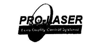 PRO-LASER LENS QUALITY CONTROL SYSTEMS logo