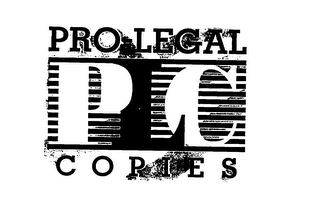 PRO- LEGAL PLC COPIES logo