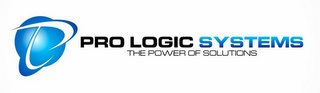 PRO LOGIC SYSTEMS THE POWER OF SOLUTIONS logo
