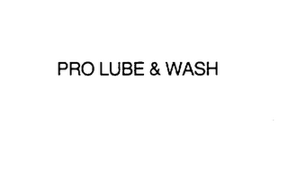 PRO LUBE & WASH logo