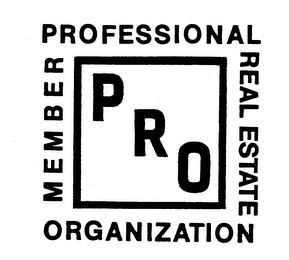 PRO MEMBER PROFESSIONAL REAL ESTATE ORGANIZATION logo