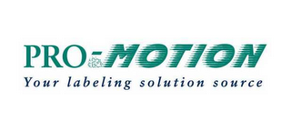 PRO-MOTION YOUR LABELING SOLUTION SOURCE logo
