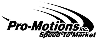 PRO-MOTIONS INC. SPEED TO MARKET logo
