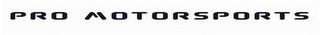 PRO MOTORSPORTS logo