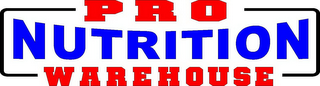 PRO NUTRITION WAREHOUSE logo