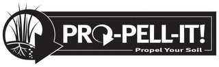 PRO-PELL-IT! PROPEL YOUR SOIL logo
