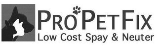 PRO PET FIX LOW COST SPAY & NEUTER logo