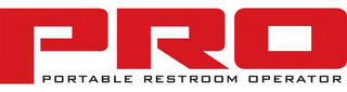 PRO PORTABLE RESTROOM OPERATOR logo