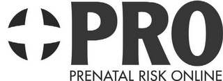PRO PRENATAL RISK ONLINE logo